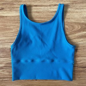 Lululemon Power Pivot Ribbed Reversible Tank Top Size 6 Capture Blue